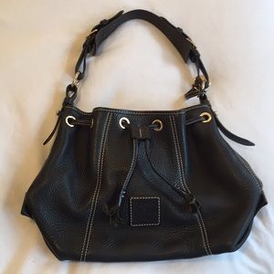 Dooney & Bourke leather bucket bag w/ drawstring